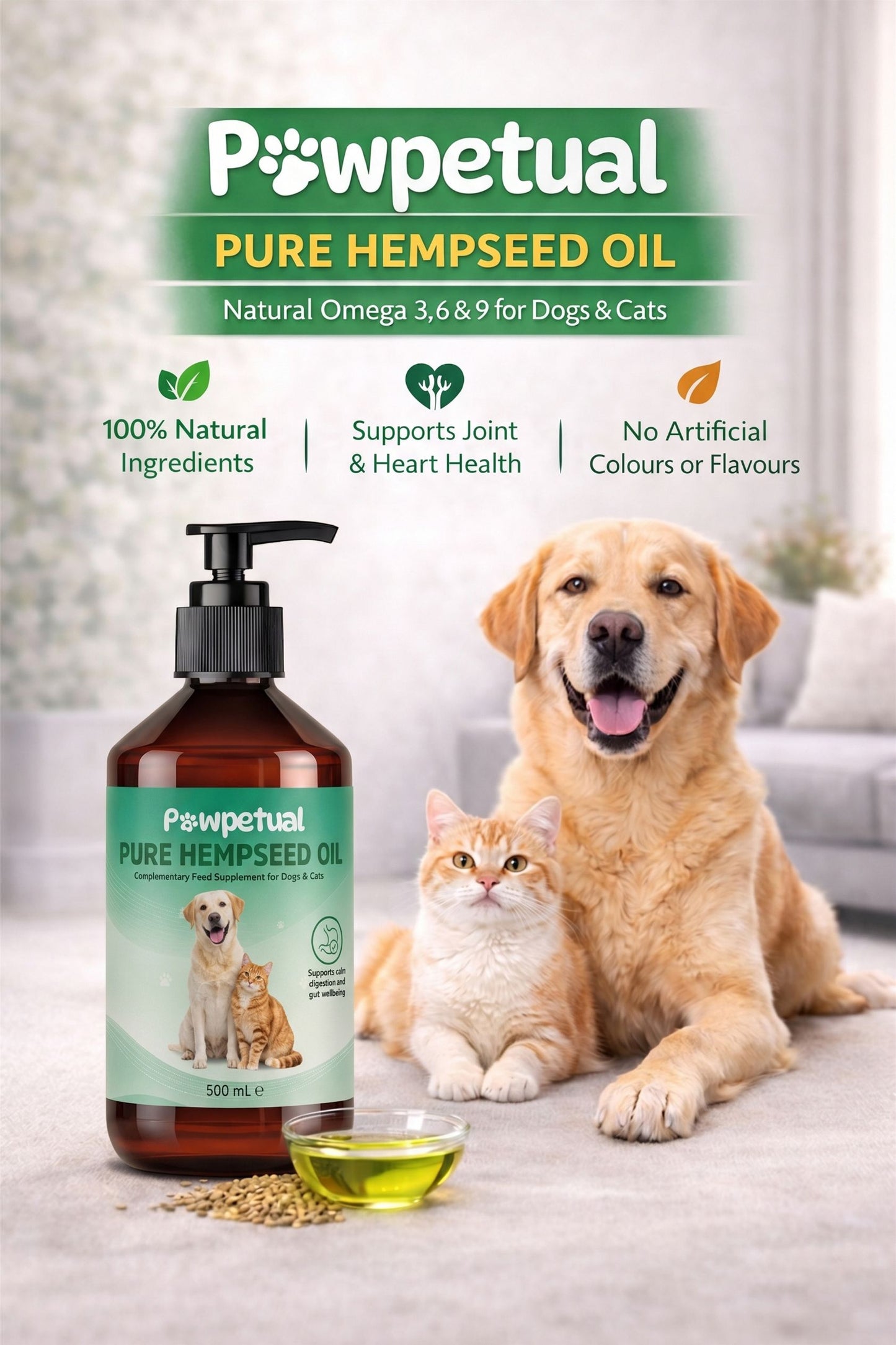Pawpetual Hemp Oil 500ml