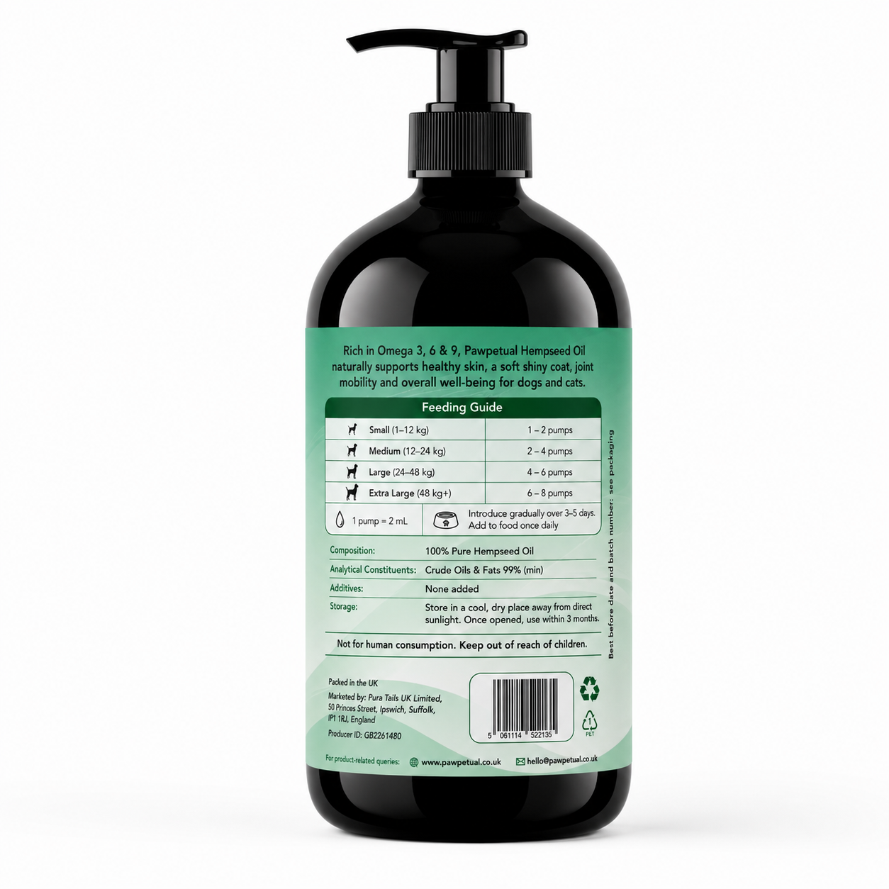 Pawpetual Hemp Oil 500ml