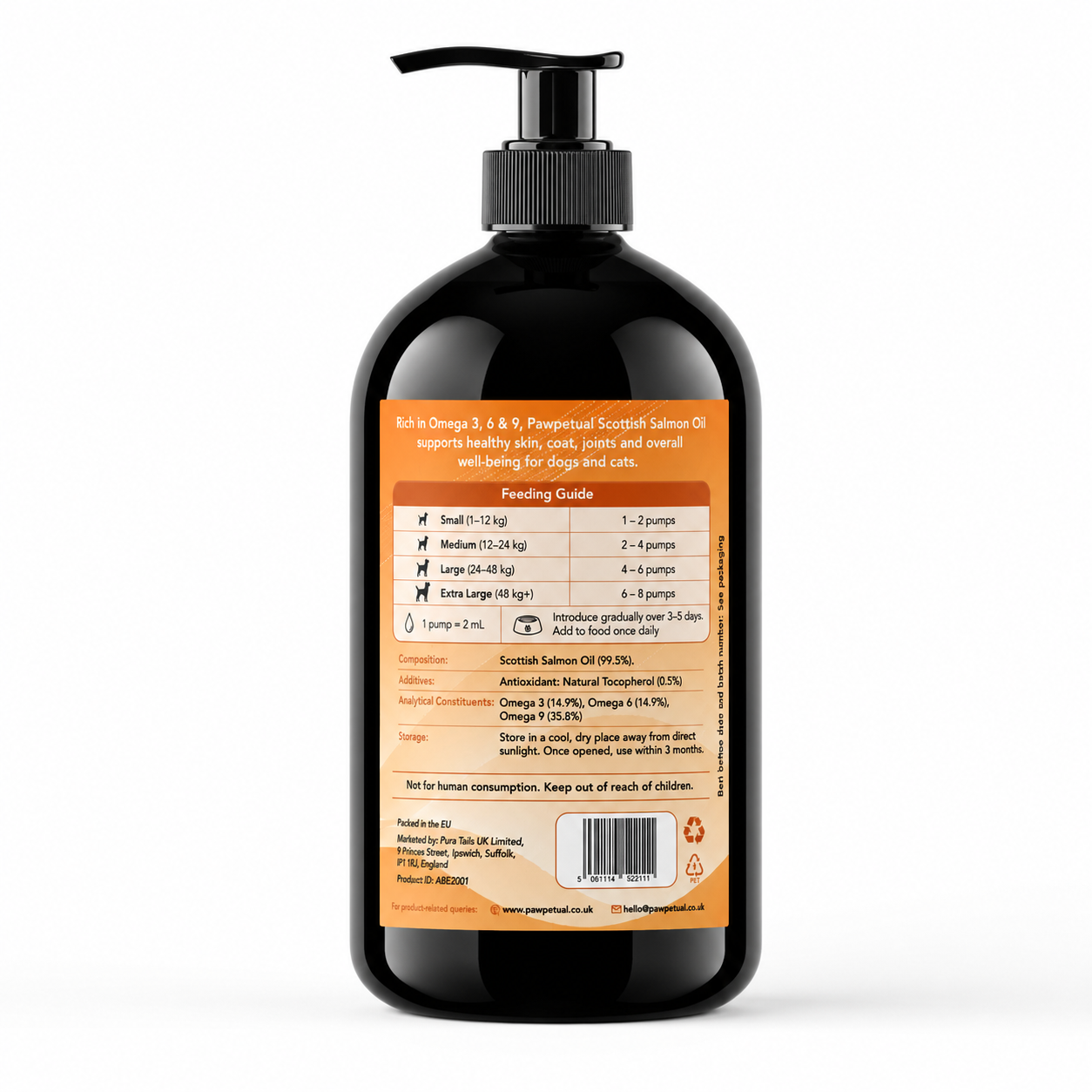 Pawpetual Scottish Salmon Oil 500ml