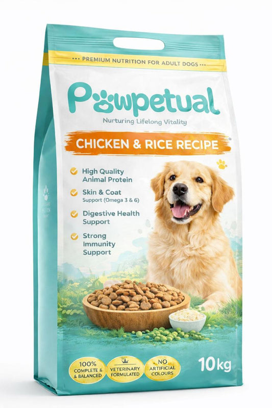 Pawpetual Chicken & Rice Recipe Premium Adult Dog Food (10kg)