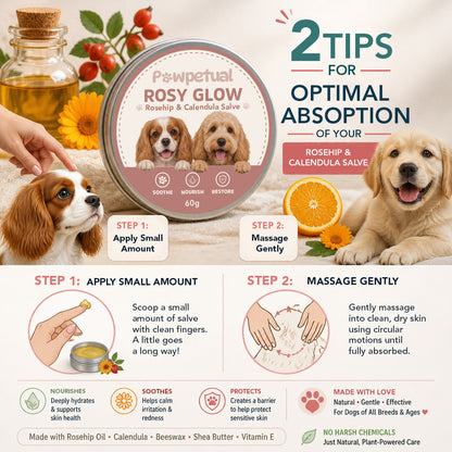 Pawpetual Rosy Glow Rosehip & Calendula Dog Skin Salve